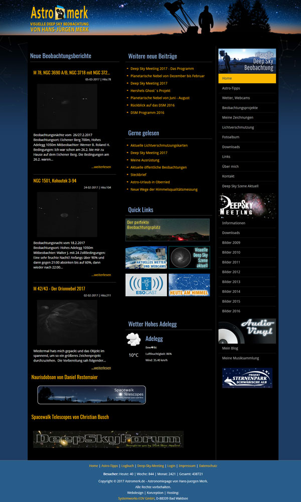 Homepage Astromerk