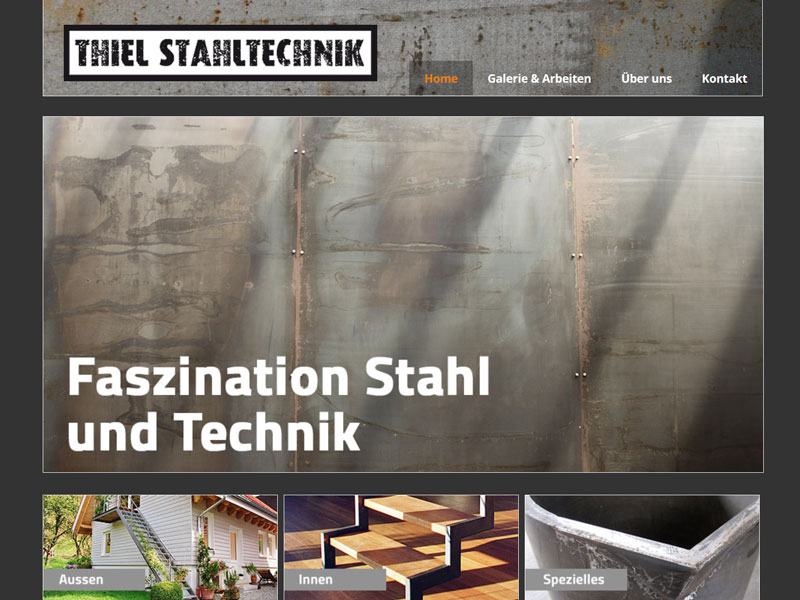 Webdesign Thiel Stahltechnik
