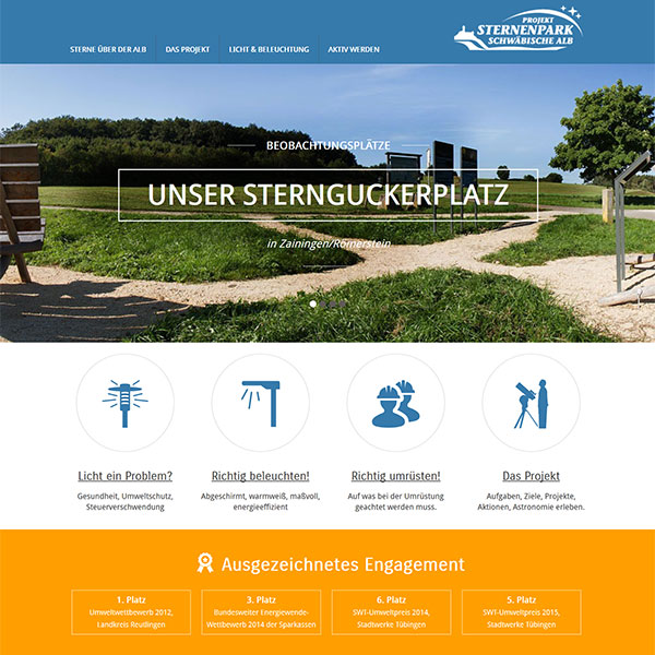 Homepage Sternenpark